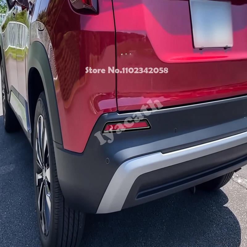 For HONDA WR-V WRV 2024 2025 ABS black Front rear bumper Fog Light Frame Decoration foglamp Cover Trim Car Exterior Accessories