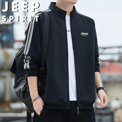 JEEP SPIRIT Men's Stand-Collar Sport Jacket