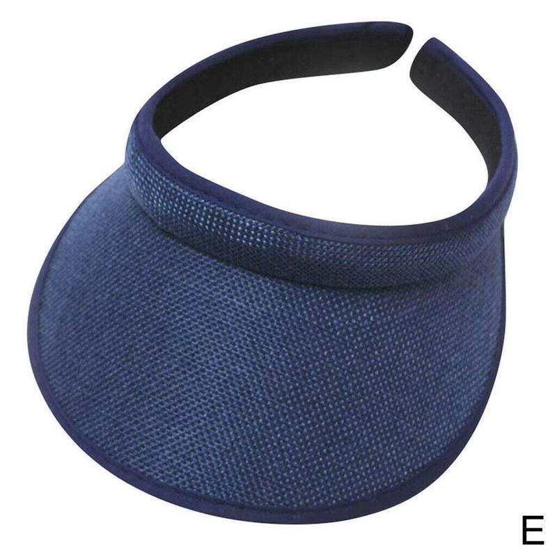 Linen Cotton Fashion Sun Hats Visor Hat Unisex Summer Portable Clip Style Outdoor Parent-Child Hollow Top Sunshade Hat 54-58cm