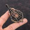 Sunstone Pendant Copper Wire Wrapped Gemstone Pendant Sunstone Jewelry Dainty Pendant Handmade Pendant Copper Wire Wrap Jewelry Gift For Him