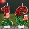 Handmade Birthday Candles: Christmas Stocking Style Cake Toppers for First Birthdays