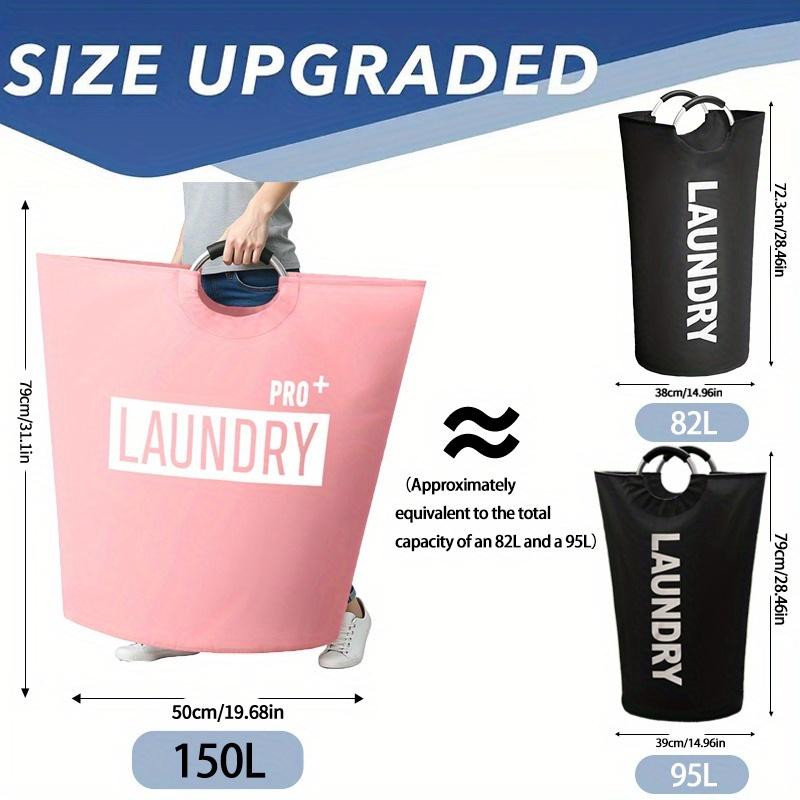 Large Laundry Basket - with Foldable Laundry Bags, Foldable High Quality Laundry Baskets,  Suitable for Multi-purpose Storage In Bathrooms