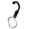 Aluminiumlegierung D-Form Schnalle, Multifunktionaler Schlüsselanhänger Karabinerhaken Schnalle Outdoor Karabinerhaken Drehbarer Hakenclip