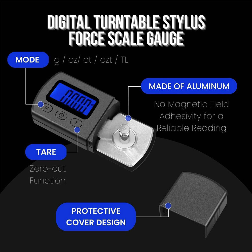 High Precise LCD Digital Turntable Stylus Force Scale Meter Gauge Backlight Portable Tracking For Vinyl Record Needle Wholesale