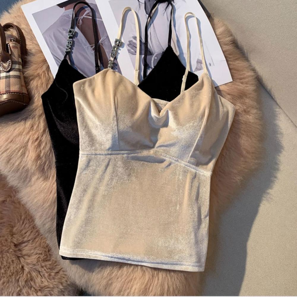 Summer Korean Fashion Sexy Suspender Women Off Shoulder Beauty Slim Camisole Female New Design Retro Aesthetic Solid Chic Tops