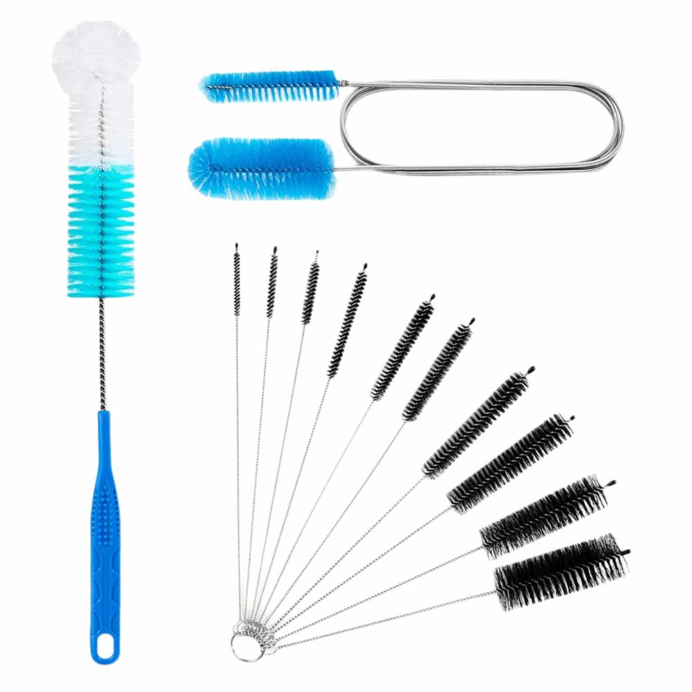 12/13Pcs Dust Removal Bottle Brush Cleaning Set Professional Pipe Brush Set  Sinks Cleaning