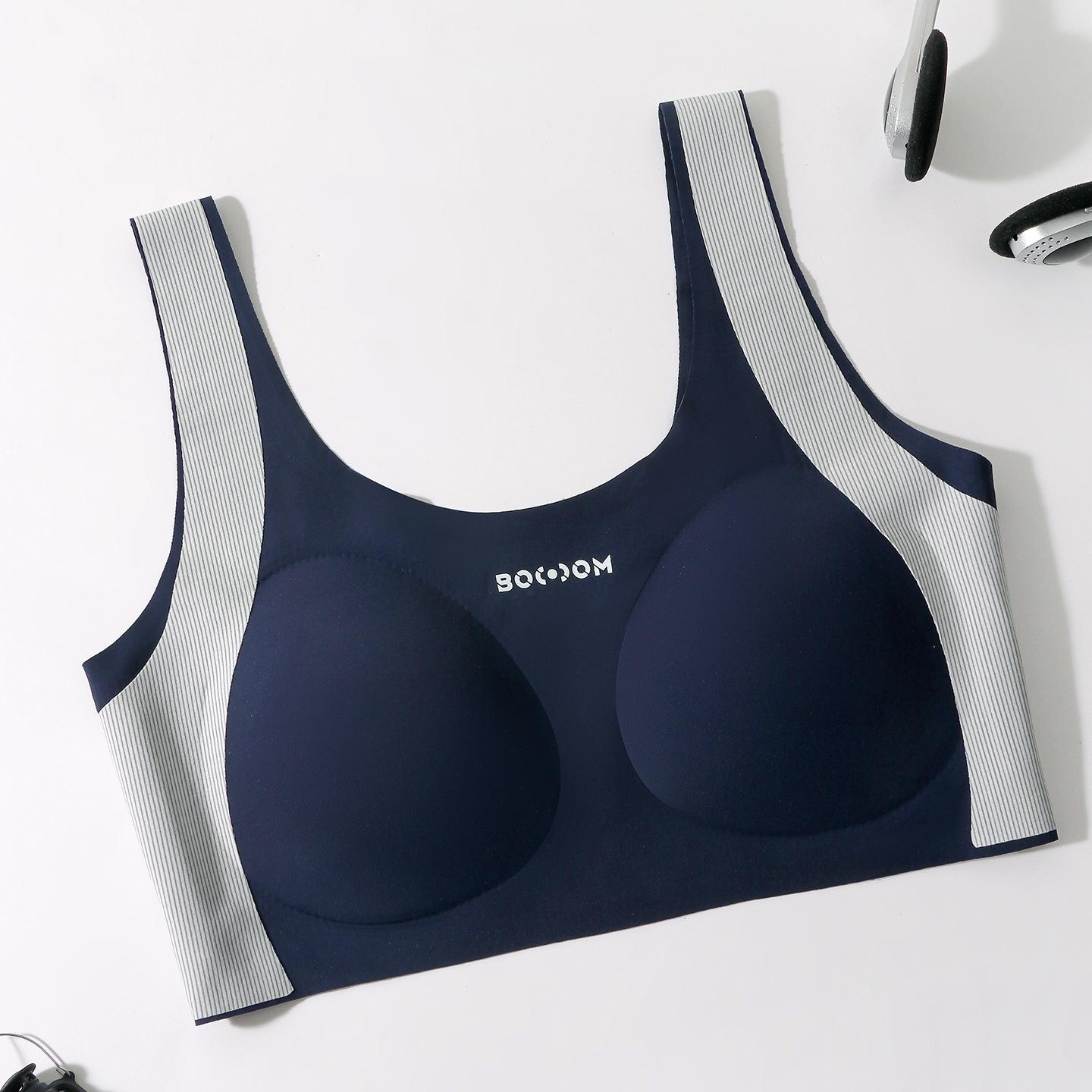 Second and third stage development period girls underwear seamless breathable shock-proof beautiful back-year-old girls bra vest women m【 35-42.5kg 】 королевский синий