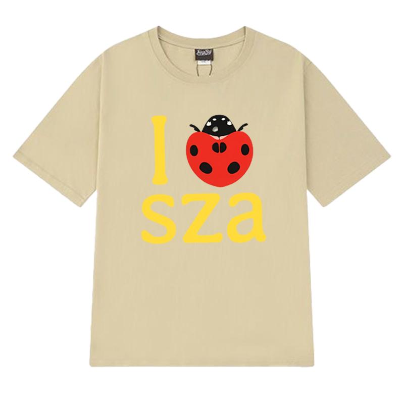Fashion I Love SZA Grand National Tour 2025 Graphic T shirt Men Women Trend Y2k short sleeve T-shirts Unisex Hip Hop Cotton Tops