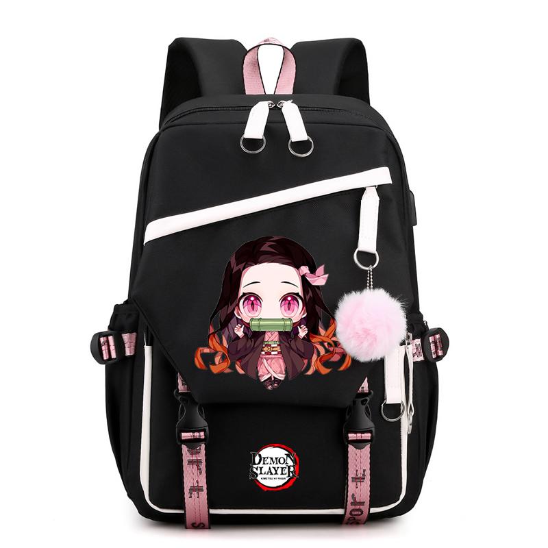 Anime Demon Slayer Backpack Teen Girl Boy Back To School Backpack Children School Bag Women Rucksack Travel Cartoon Bag Mochilas