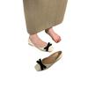 2025 new fairy style with skirt flat-soled single shoes women's autumn gentle bow one-pedal ladyshoes