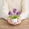 Crocheted Flower Lightweight Ring Yarn 1 Pc
