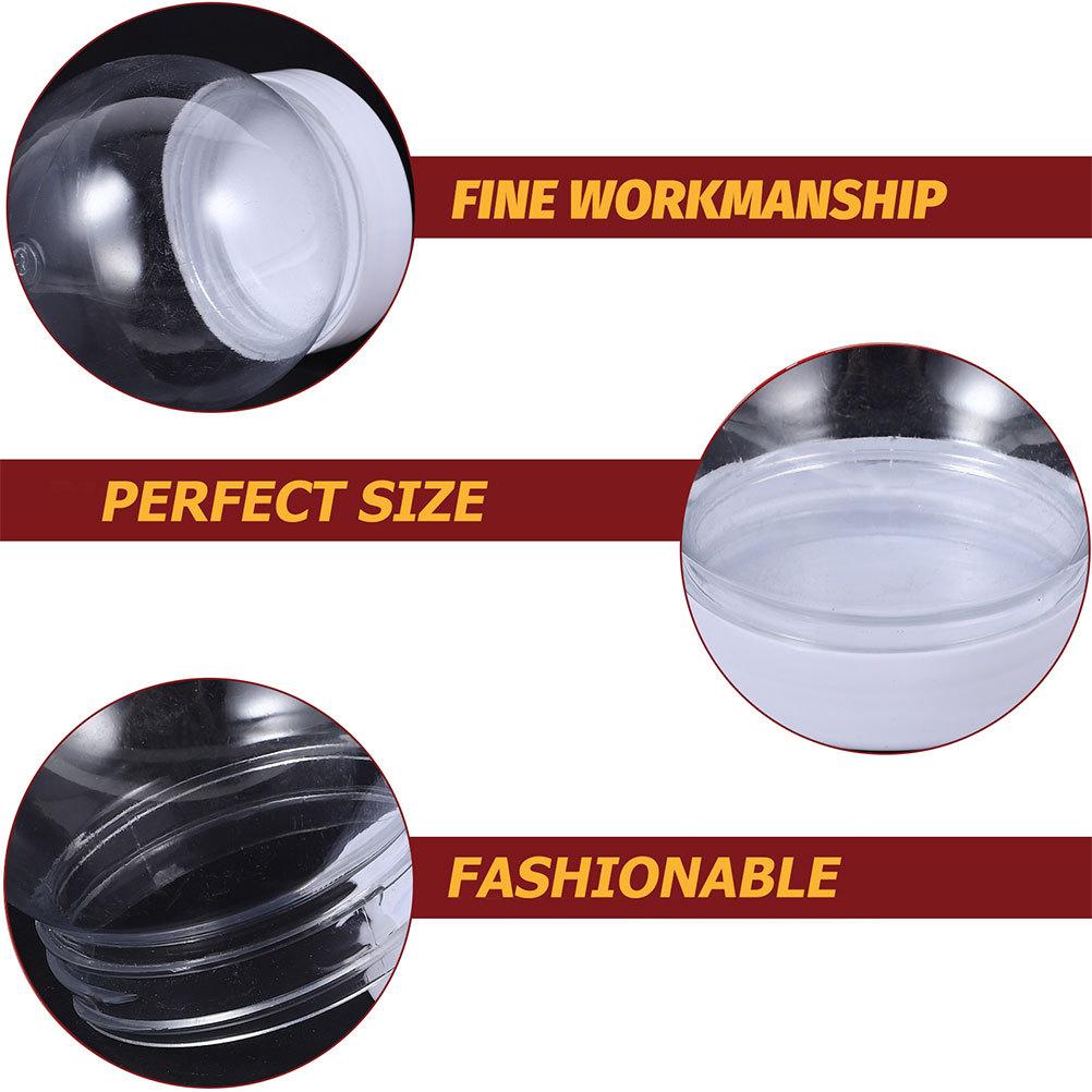 15Pcs Snow Globe DIY Plastic Accessories Clear Replacement Parts for Christmas Winter Craft Decoration Snow Globes