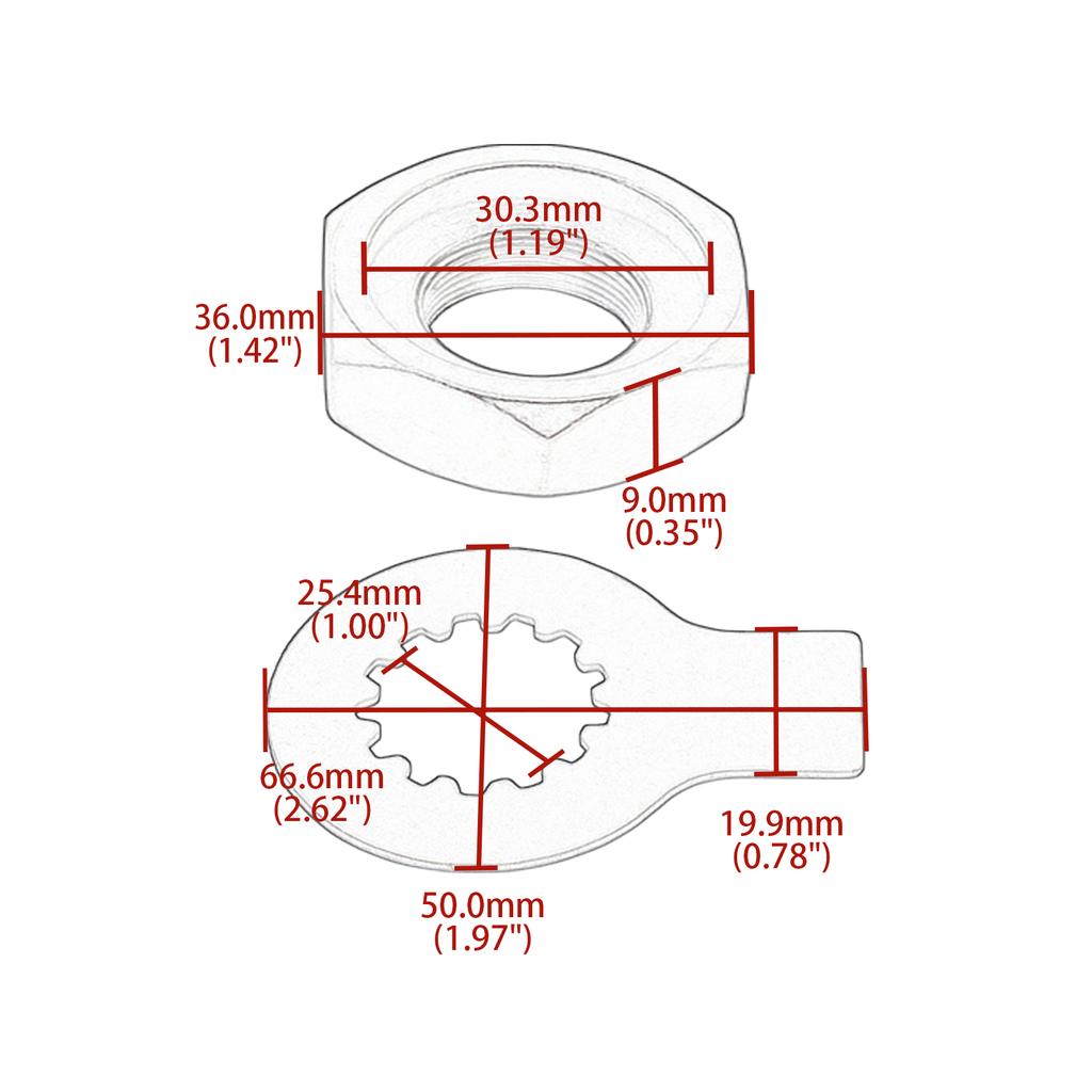 Motorcycle Front Sprocket Nut And Washer Lock Kit for Yamaha YZF R1 FZ1 FZS 1000 FAZER TDM 900 2002-2010