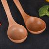 Heat Resistant Wooden Spoon with Long Hook-End Handle Ladle Scoops For Stirring Soup Stews And Hot Dishes Kitchen Tool