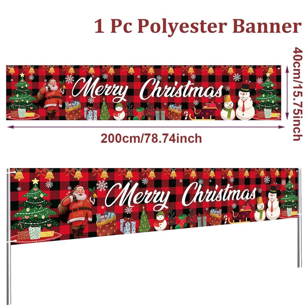 Christmas Outdoor Banner Merry Christmas Decorations For Home 2025 Navidad Kerst Xmas Decor Noel Kerst Happy New Year Gift 2025