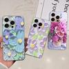 Flower Butterfly Women Fashion Back Cover For iPhone 16 Pro 16 Plus 16 Pro Max Phone Funda Transparent Soft TPU Silicone Case