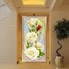 5D Needlework Diy Diamond Painting Cross Stitch Rose Diamond Embroidery Flower Vertical Print Round