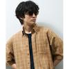 [Zoff] SUNCUT Glasses/UV100% Cut Boston Sunglasses Color Lens, Leather-Texture Temples, Nose Pads, Non-Slip, Unisex (Brown2, ZA181G05_49A1)