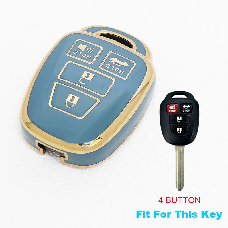 Soft Tpu Car Key Cover Case Keyless For Toyota Camry Rav4 Corolla Tacoma Vios Prius C Highlander Accessories
