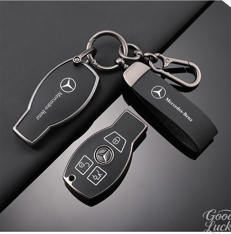 YDC4   Car Zinc Alloy Key Case Shell Buckle Car Key Cover  For Mercedes Benz A C E S G Class GLC CLE CLA GLB GLS W177 Auto Accessory