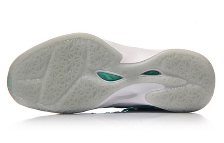 Li Ning SONIC 5 Comfortable Cushioning Slip Resistant Mid top Basketball Shoes Men's Fluorescent Light Green ABAM019-1