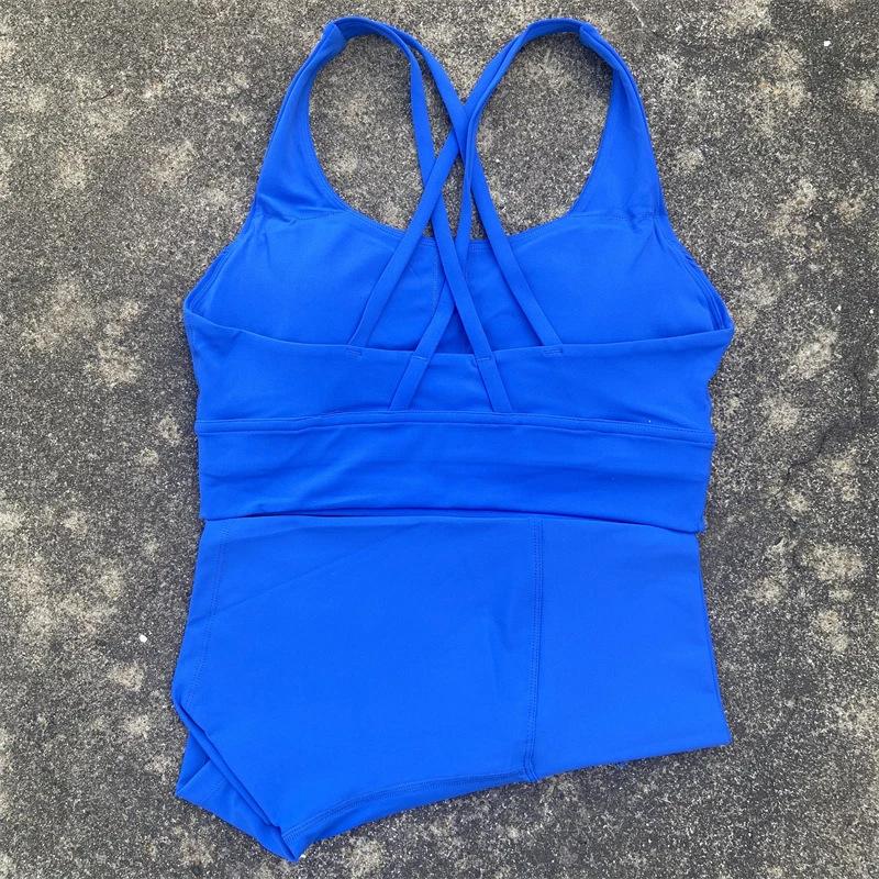 

JYL Leopard Yoga Suit Camisole Vest Hip Lifting Tight Shorts Set S попередній колір мережива