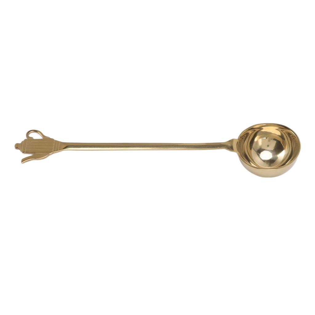 Stainless Steel Coffee Measuring Scoop Gold Long Handle Measuring Tablespoon for Coffee Bean Milk Powder Tea