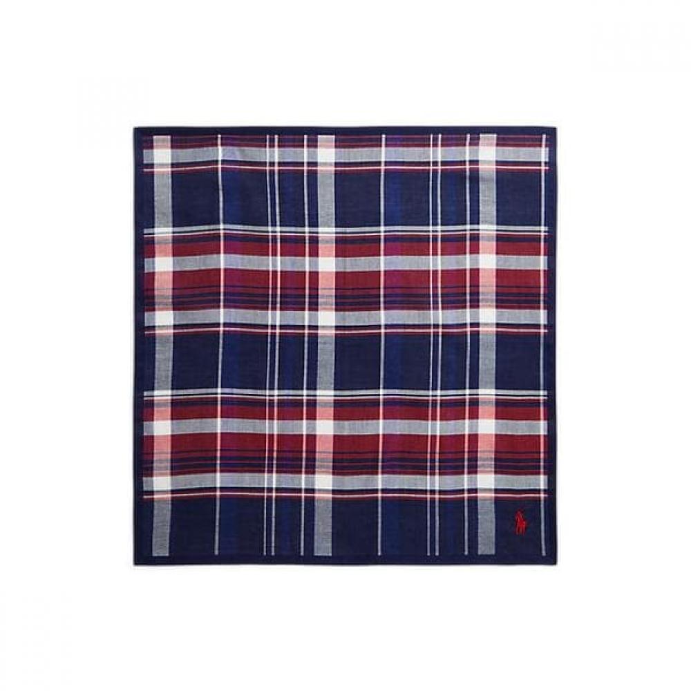 Polo Ralph Lauren Men S Plaid Cotton Handkerchief Mapoptw09120210410 ONE