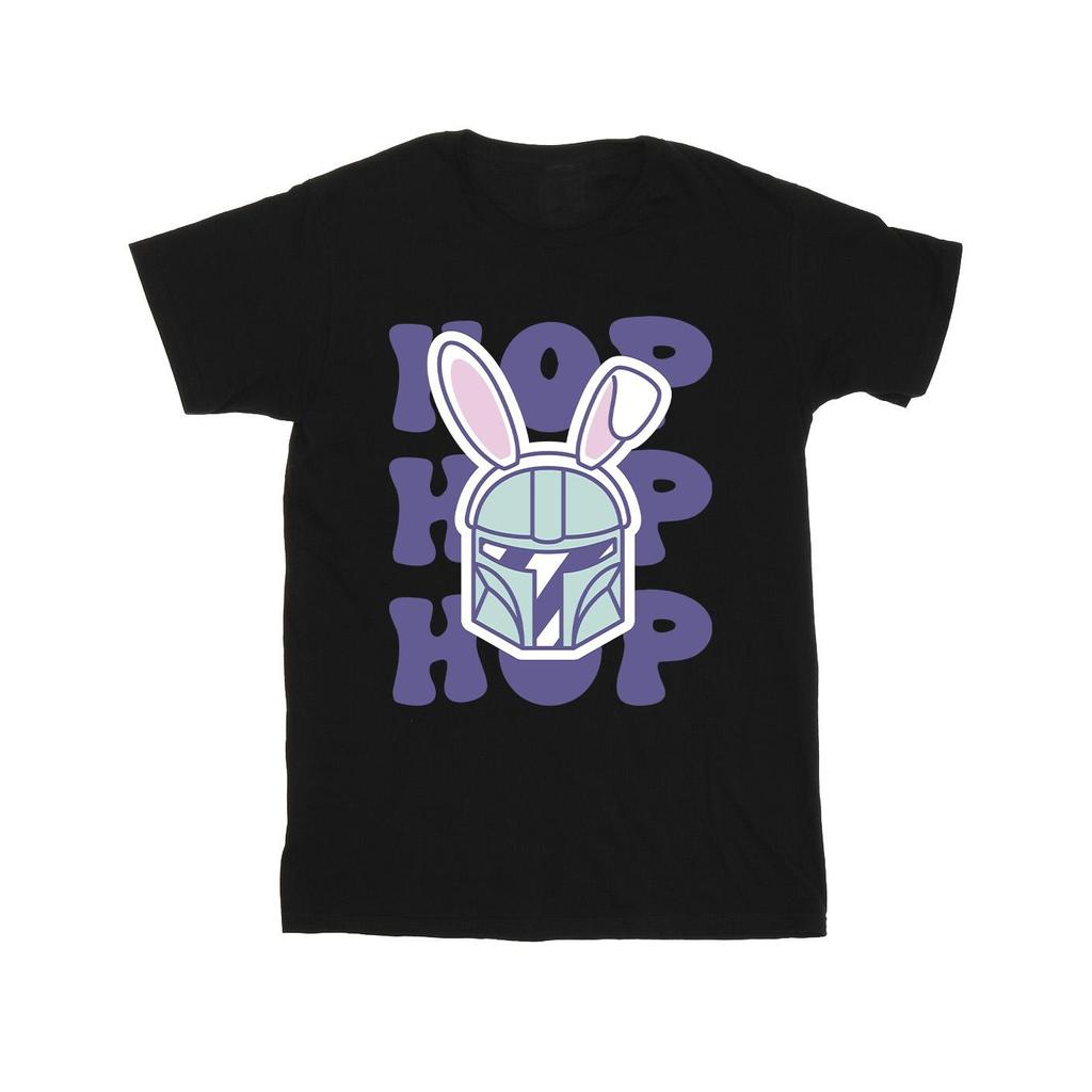 STAR WARS Mens The Mandalorian Hop Into Easter T-Shirt
