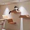 Wall Mounted Cat Climbing Shelf Solid Wood Pet Playground for Living Room Space Saving Cats Tree Modern Cat Furniture for Wall