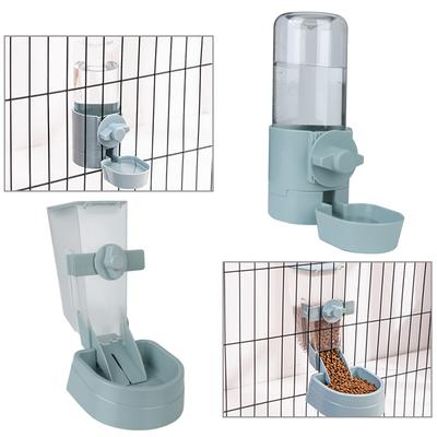 Pentru Pisoi Pisici Iepuri Pisici Câini Fântână de Băut Recipient pentru Mâncare Distribuitor Bol Automat Hrănitor Agățat de Cușcă Sticlă de Apă pentru Animale de Companie
