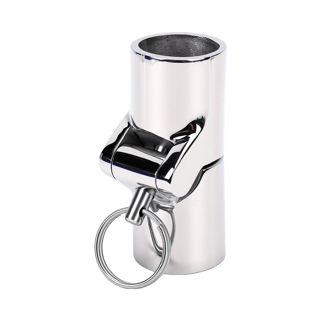 Boat Pipe Connector 25mm Stainless Steel Folding Swivel Coupling Tube Pipe Connector with Lock Pin for Yachts Speedboats
