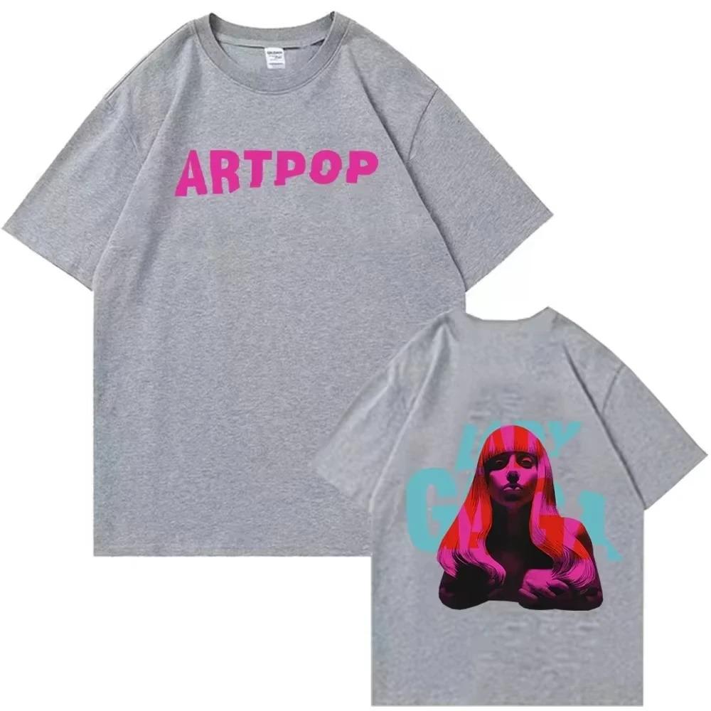 Lady Gaga The Fame T-shirt Man Women Harajuku O-neck Summer Casual Shirt 2026 Summer New Fashion Cotton Short-sleeved Top