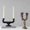 Resin Handicraft Candlestick Vintage Irregular Lines Candelabrum Resin Candle Holder Home Decoration Accessories Wedding