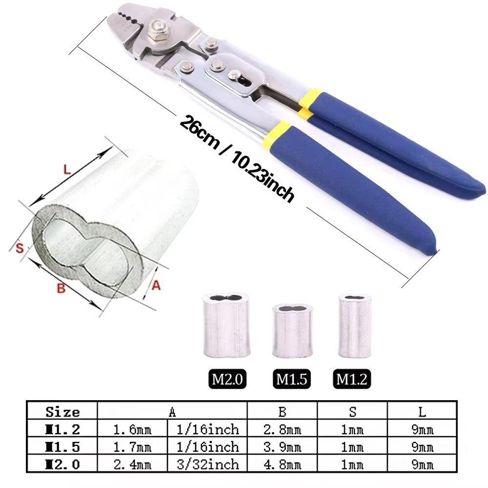 Professional Grade Wire Crimper Tool Aluminum Sleeve Crimping Tool  Aluminum Sleeves