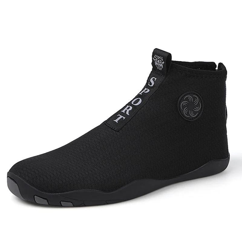 Unisex Schwimmen Wasser Schuhe High Top Barfuß Strand Aqua Schuhe Outdoor Sport Wandern Waten Turnschuhe Fitness Tauchen Surf Sandalen
