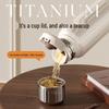 TOMIC Pure Titanium Lined Insulated Tea Separation Mug