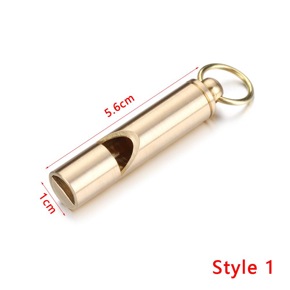 

Creative Brass Keychain Portable Key Ring Pendant Whistle Ruler Buckles DIY Unique Organizer Tools Jewelry Keychain Accessories