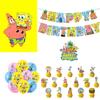 Spongebob Birthday Party Supplies Ocean Theme Decoration Set
