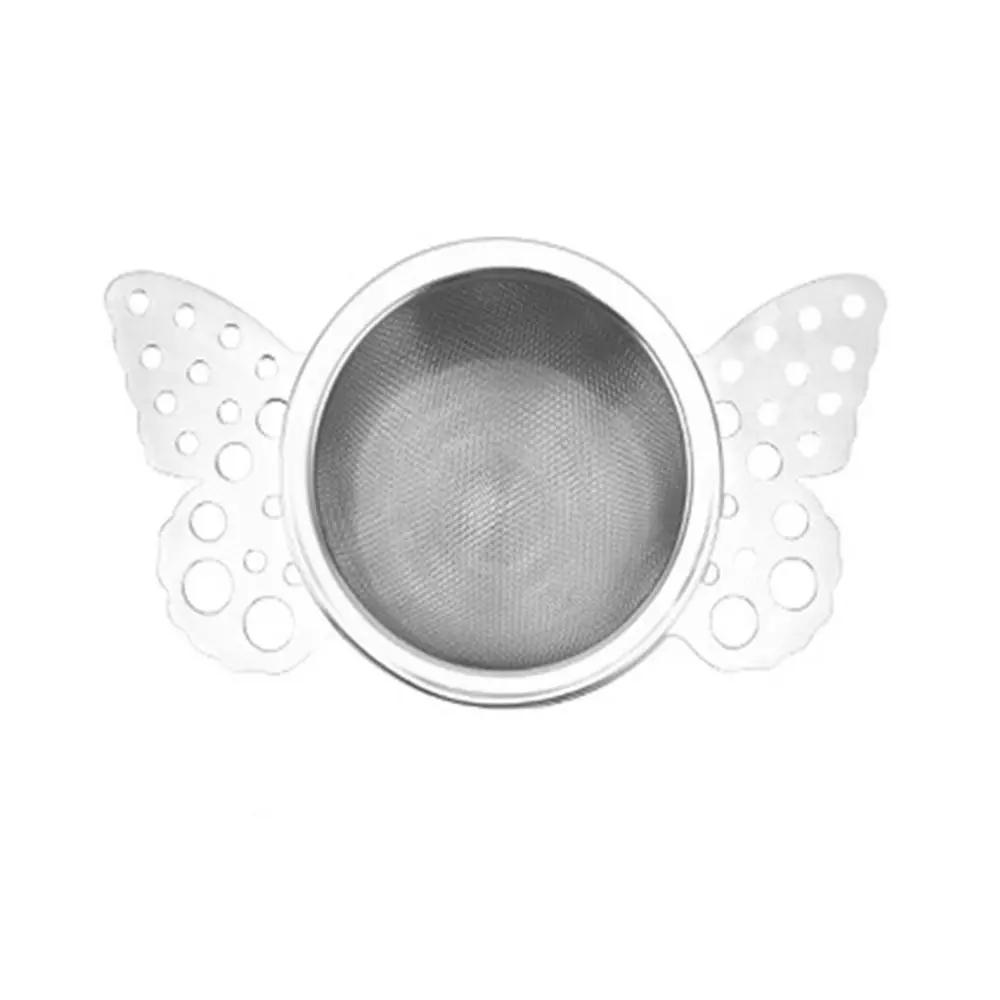 304 Stainless Steel Tea Infuser Double-layer Fine Mesh Tea Strainer Lace Tea Drain Useful Tea Infusers Teaware Kitchen DIY