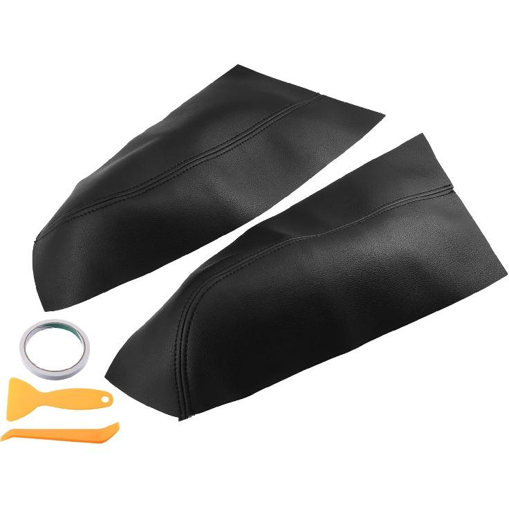 Car Rear Door Panel Armrest Cover Interior Door Trims for Honda Pilot 2009-2015 Beige 1 Pair