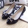 Women High Heels Low Heels Fashion Bow Patent Professional Work Casual Shoe Wedding Party Shoes