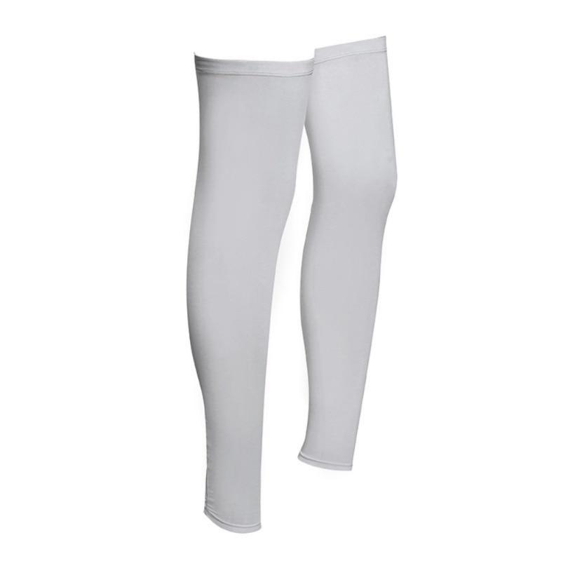 Summer Comfortable Leg Guard Solid Color Breathable Ice Silk Leg Cover Fishing Leg Sleeve Anti-UV Cool Outdoor Sports Leggings