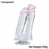 Crystal Jelly Dildo Double Stick Dick Penis g-Spot Anal Masturbator Men Women Lesbian Gay Adult Sex Toy For Couples  for  Woman
