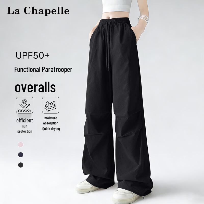 La Chapelle Women s High-Waist Straight-Leg Cargo Pants M