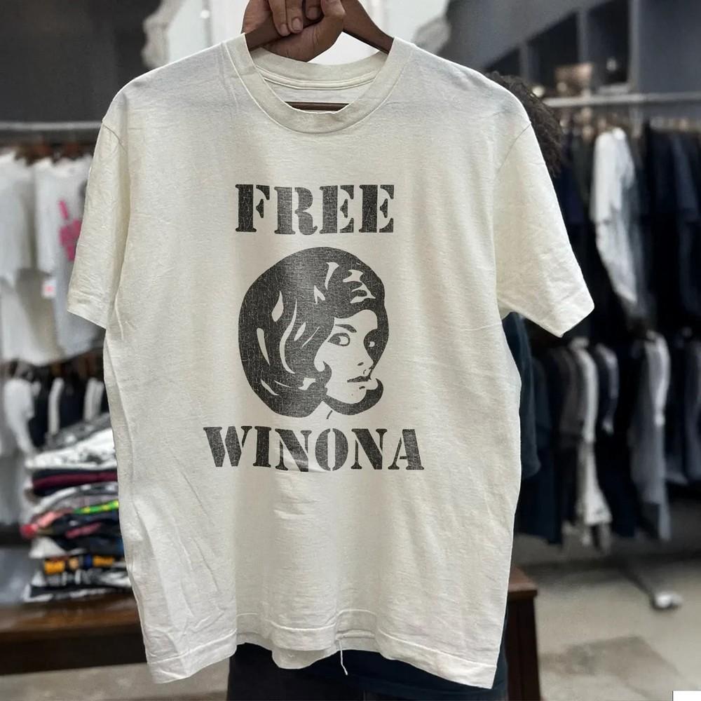 

Ретро-футболка Winona Energy в стиле 90-х; Винтажная белая футболка унисекс с графическим принтом L