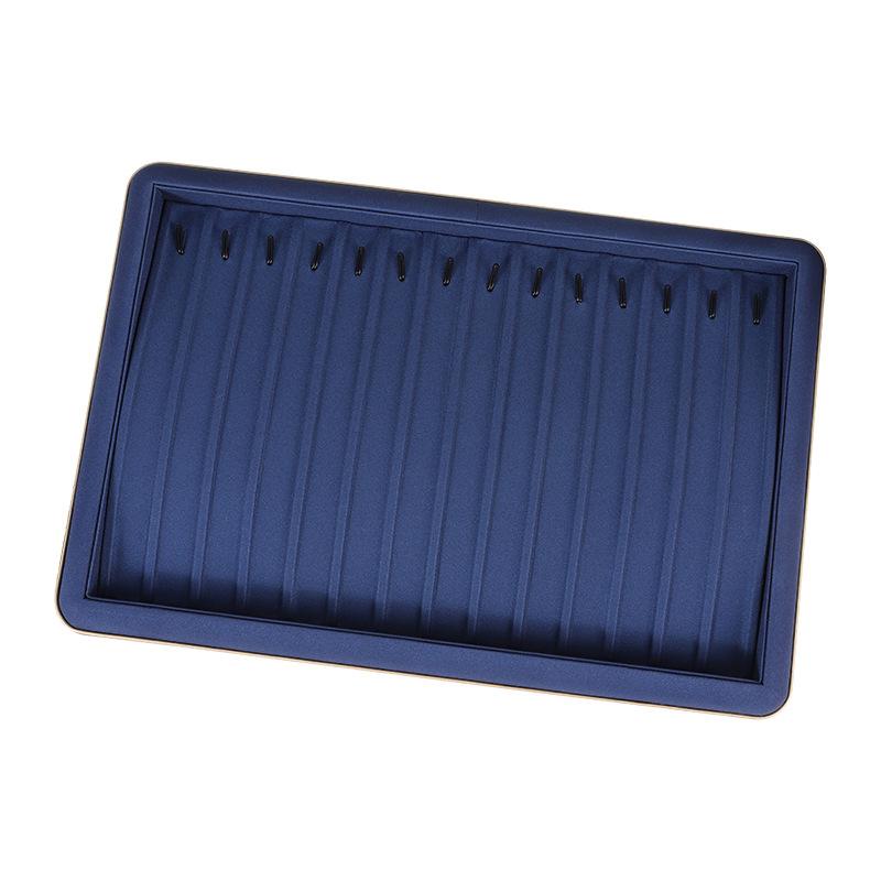 Microfiber Jewelry Display Tray Jewelry Storage Pallet for Necklace Bangle Ring Earring Bracelet Counter Storage Tray