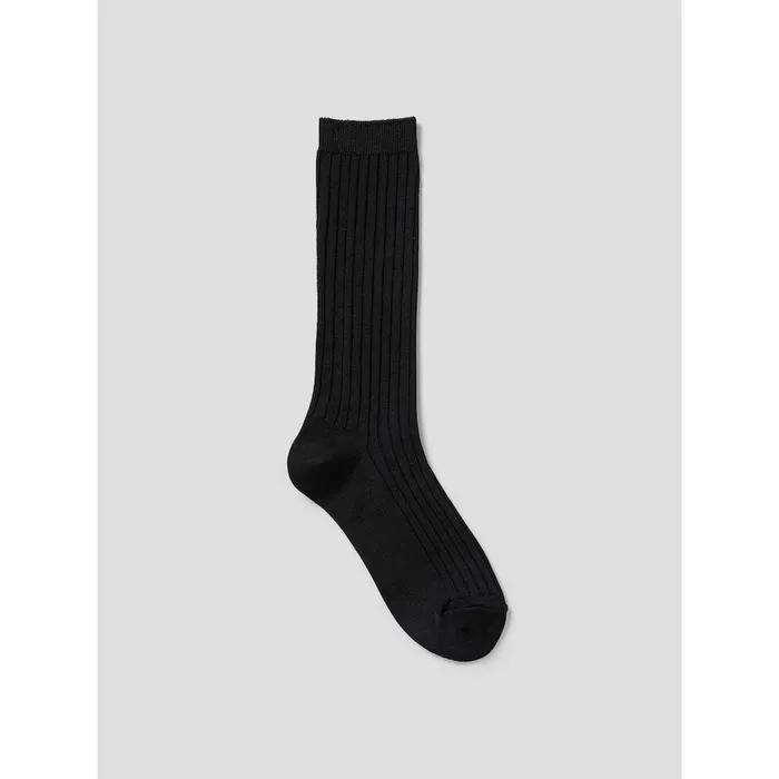 [8 Seconds] Ribbed Loose Long Socks Black (3561KTAMP5)