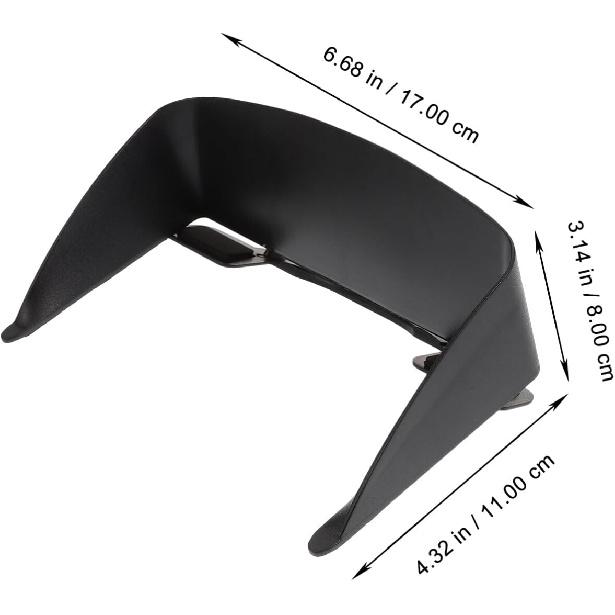 GPS Sun Shade Cover 7 Inch Car Navigation Sun Visor Shield with Adjustable Clip for Dashboard Glare Protection and Enhanced Driving Comfort
