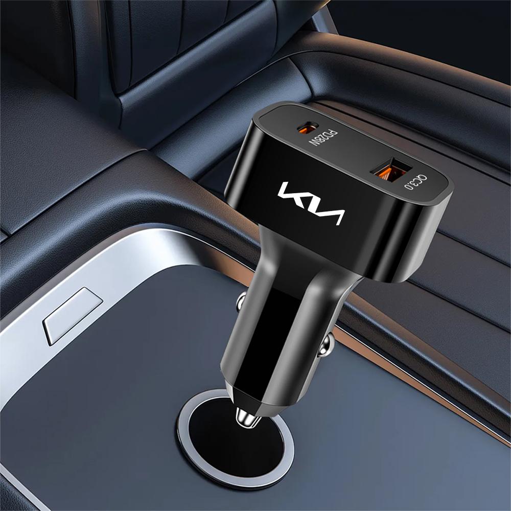 Car Cell Phone Charger USB Super Fast Charging Travel Accessories For KIA Ceed Sportage Rio 3 Proceed K5 Sedona Forte Cerato K2OZ4